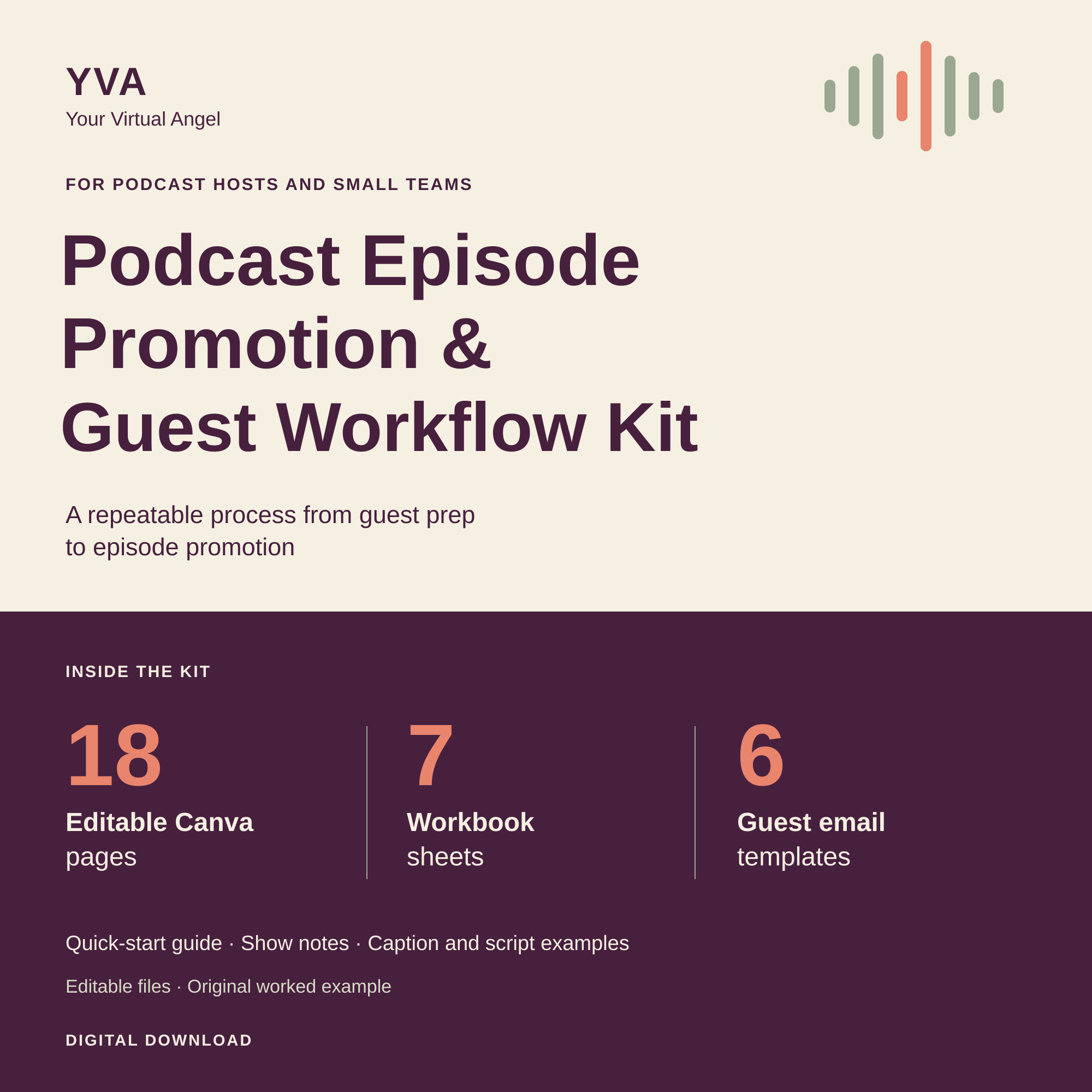 Podcast Episode Promotion and Guest Workflow Kit cover
